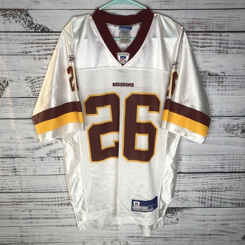 Vintage Clinton Portis #26 Washington Redskins White NFL Jersey Men’s Small Rare Cover
