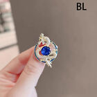 Fashion Crystal Animal Dragon Brooches Suit Coat Corsage Lapel Pins Jewelry Gift