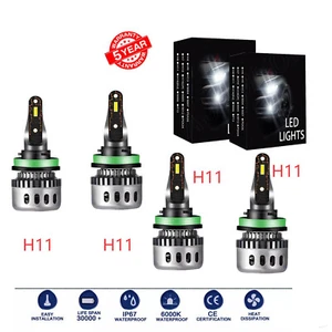 For Nissan Rogue 2014-2019 2020 4pcs LED Headlight High Low Beam Lamps kit - Picture 1 of 15