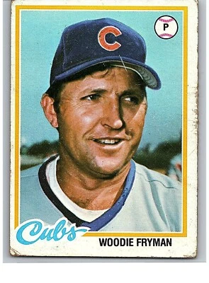 1978 Topps Baseball Card Single - #585 Woodie Fryman A1 - Image 1 of 2