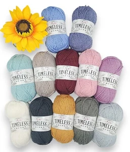 King Cole TIMELESS Chunky Acrylic Alpaca Soft Knitting Crochet Yarn Wool 100g - Picture 1 of 20