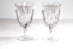 Waterford Crystal LISMORE 6 7/8" Water Goblets Set of 2 - Excellent Condition - Picture 1 of 4