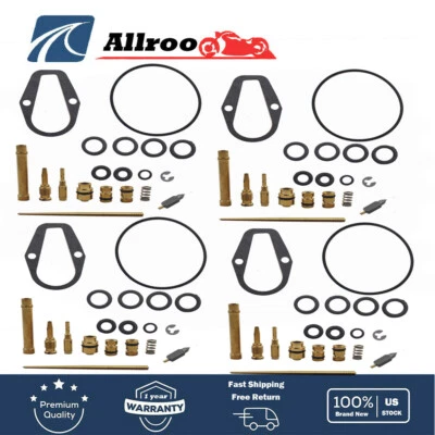 Kit de reparación de reconstrucción de carburador 4 X para Honda CB550F CB550K CB550 1974-1976 Foto 1 de 4