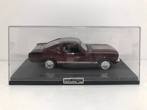 NEWRAY 1966 MUSTANG GT-350 MAROON WITH SILVER STRIPES 1:32 SCALE DIE CAST! - Picture 1 of 11