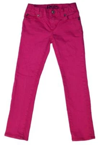 EUC Peek Girls Size 6 Adjustable Waist Pink Skinny Slim Denim Jeans Cotton Pants - Picture 1 of 1