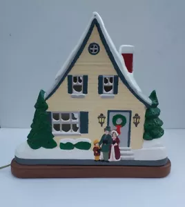 Stampo Cramer 1988 ceramica 14,5”t con base casa di Natale firmato “S” stampo vintage - Foto 1 di 16