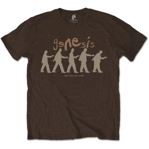 Genesis T-Shirt The Way We Walk Rock Band New Brown Official - Picture 1 of 3