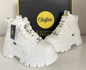 Buffalo Aspha NC Mid Boots White Size 5 UK, 38 EUR Shoes Women Platform Boots - Picture 1 of 17