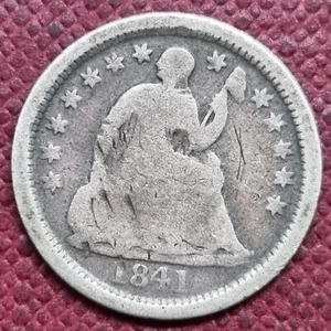 1841 O Seated Liberty Half Dime 5c Circulated #80647 - Picture 1 of 2