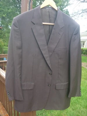 Corneliani Brown Microcheck 48L Wool Sport Coat EUC - Image 1 of 4