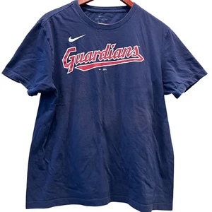Cleveland Guardians Nike Tshirt Youth Large Blue Red Baseball Fan Summer Pastime - Picture 1 of 12