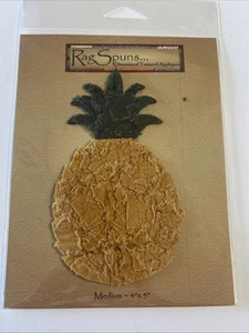 Rag Spuns Dimensional Textured Appliqués Medium Pineapple - Picture 1 of 3