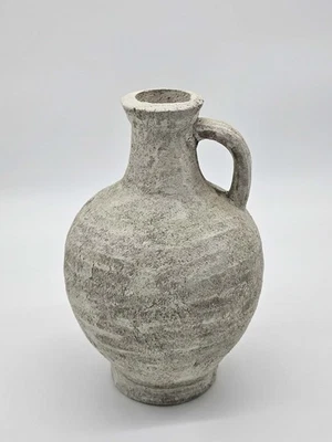 Керамическая деревенская фермерская ваза 8,25 дюйма терракотовая ваза с ручной глина P - Изображение 1 из 4