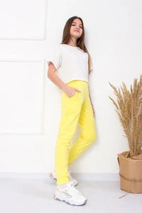 Girls' Sports Pants – Elastic Waist & Comfortable Fit,, Any season,  Nosi svo... - Picture 1 of 4
