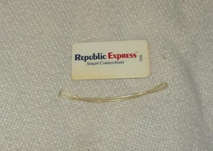 REPUBLIC EXPRESS AIRLINES SMART CONNECTIONS LUGGAGE ID TAG BAGGAGE UNUSED - Picture 1 of 2