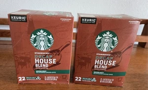 Starbucks DECAF House Blend Medium K cups 2 New Boxes of 22 - 44 total Expired - Picture 1 of 3