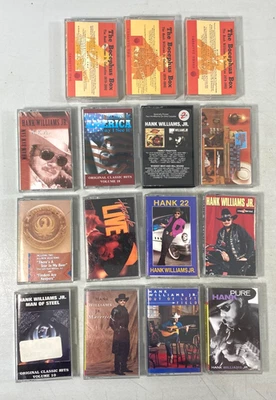 Лот из 15 Hank Williams Jr. Кассетные ленты - Америка, лучшие хиты, Pure Hank - Изображение 1 из 4