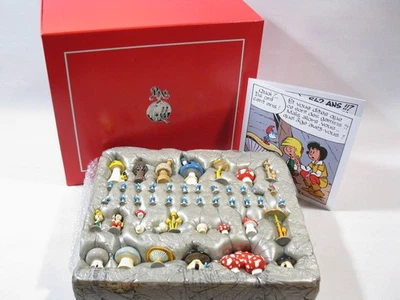 Metallfiguren Set Schlumpf Dorf mit Johann & Pfiffikus " 542 ANS " Fa. Pixi 2715 - Bild 1 von 4