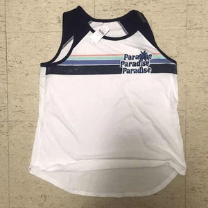 Justice Glitter/Blue Paradise Sleeveless Tank Size 18/20 - Picture 1 of 3