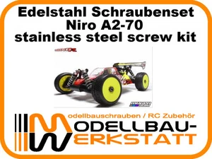 XXL Edelstahl Schrauben Set Mugen MBX6R MBX6 Mspec Niro A2 stainless screw kit - Bild 1 von 1