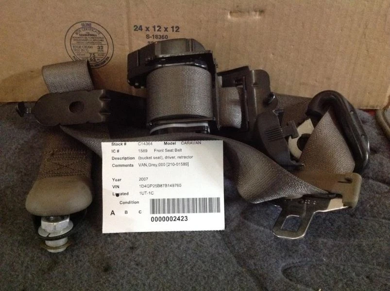 Cinturón de seguridad delantero cubo asiento conductor retractor se adapta 05-07 caravana 3022 Foto 1 de 1