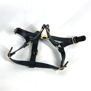 Arnés Gucci de cuero negro para perros talla S con caja bolsa antipolvo sin usar W7 - Imagen 1 de 10