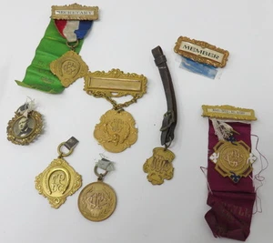 Antike 1940 Metallabzeichen Brooklyn Medaillen NYC Pleasure Club El-Dorado - Bild 1 von 10