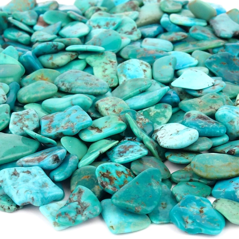 Echter Türkis aus Arizona / USA Länge je ca. 13 - 25 mm poliert in AAA-Qualität - Bild 1 von 4