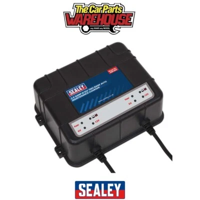 Sealey MBC250 6/12V 2 Bank Auto Maintenance Charger 10A (2 x 5A) - Image 1 of 4