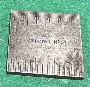 Vintage Starrett 1" Rule, No 4 Grad USA - Picture 1 of 2