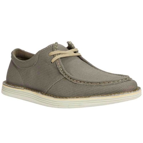 Scarpe mocassini Clarks 15522 Forge Run tela oliva comode pinch mocassini uomo 10 M