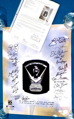 SEAVER PALMER +19 Signed Auto 2010 Cy Young Award Winners 16x20 Poster JSA 💎LOA - Image 1 of 4