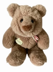 Vintage Gund Sweetcakes Bär 1988 Goldschild & Band - 8" taupe hellbraun braun selten Rarität - Bild 1 von 9