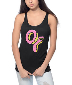  Odd Future OFWGKTA OF DONUT Logo Women's Girls Tank Top T-Shirt NWT Authentic