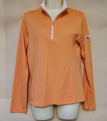 Pullover Mandarina Horny Toad Mujer Manga Larga Ligero 1/4 Cremallera Talla M  Foto 1 de 4