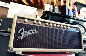 FENDER Super-Sonic 22 Head Blonde - TESTATA VALVOLARE 2x12" 22W + Footswitch - Foto 1 di 15