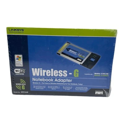 Linksys WPC54G Wireless-G Notebook Adapter CardBus Adaptor Card Laptop PC - Image 1 of 4