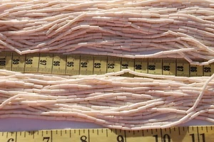 Bone Pearl Straight #3 Czech Glass Bugle Beads Craft Jewelry Making/Hank - Picture 1 of 1