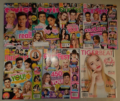 Teen Magazines (Lot x 7) QuizFest, Tiger Beat, Twist 2015 2016 2017 2018 Posters - Image 1 of 4