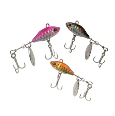 Rotating Metal VIB Vibration Bait Spinner Spoon Fishing Lures (Pack of 3) - Image 1 of 4