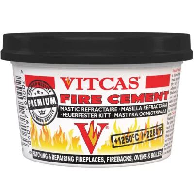 VitCas Black Fire Cement - 500G For Stoves,Boilers,Fireplaces,Flue Chimney - Image 1 of 4