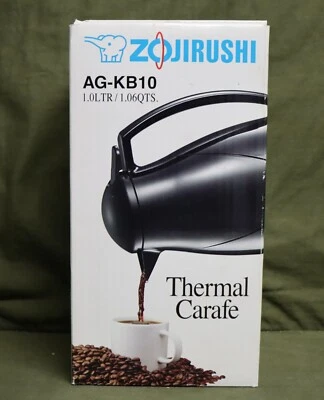 Zojirushi Euro Thermal Coffee Carafe Black 1.0L AG-KB10 - Japan. B150. - Image 1 of 4