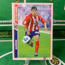 KUN AGUERO 186-ATLETICO MADRID-MUNDICROMO FICHAS DE LA LIGA 2007 2008 RARE CARD