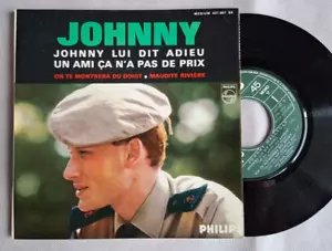 JOHNNY HALLYDAY LUI DIT ADIEU EP FRANCE FIRST EDITION 1965 PHILIPS 45 RPM 7" - Foto 1 di 1