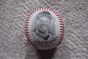 ALBERT BELLE 1996 BURGER KING FOTOBALL CLEVELAND INDIANER - Bild 1 von 2