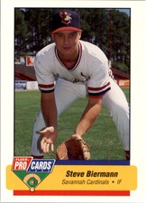 1994 Savannah Cardinals Fleer/ProCards #513 Steve Biermann