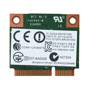 HP 718451-001/697316-001 BCM943228HMB 300M Wifi Bluetooth BT 4.0 PCI-E WLAN card - Picture 1 of 4
