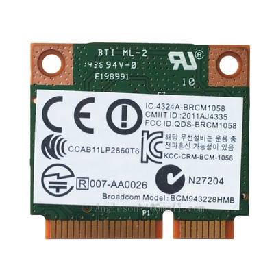 HP 718451-001/697316-001 BCM943228HMB 300M Wifi Bluetooth BT 4.0 PCI-E WLAN card - Image 1 of 4
