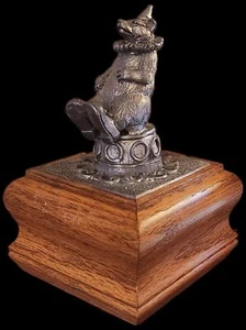 Pewter Music Box Circus Bear Sculpture Michael Ricker Signed Edition - Bild 1 von 4
