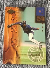 INSERT! Kenny Lofton 1995 Leaf Great Gloves Cleveland Indians Baseball 8/16